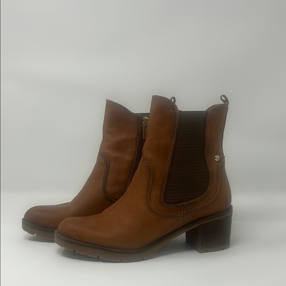 Brown Leather Ankle Boots